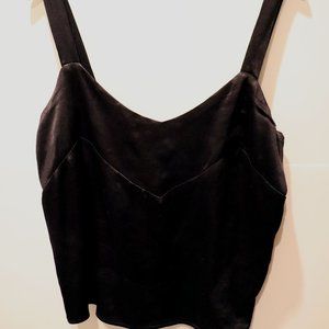 Black Satin Zara Top